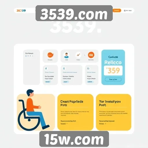 Acessibilidade e interface do site 3539.com